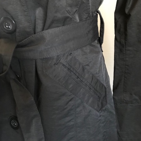 Ambition. Black Trench Coat. Size-Small - Picture 7 of 12